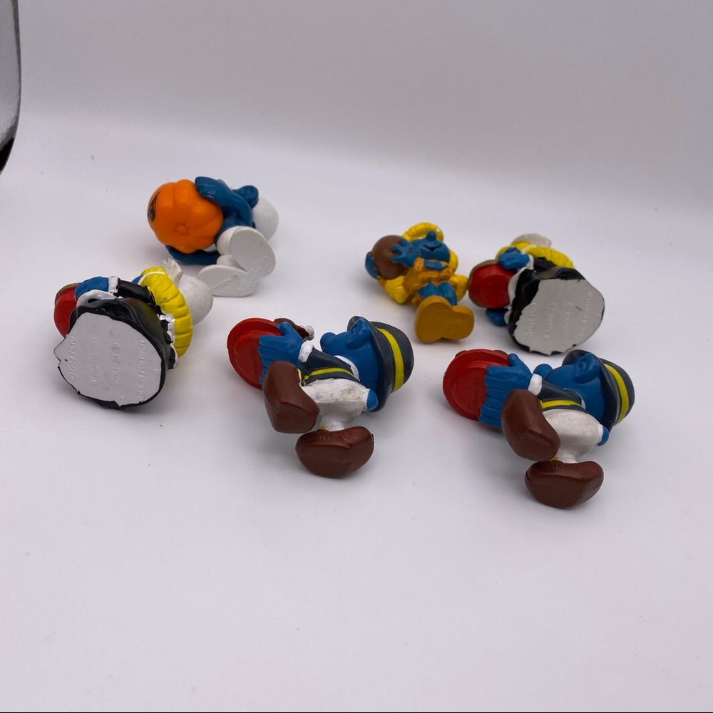 Vintage Schleich Smurfs Vintage Thanksgiving And Halloween Smurfs - Picture 4 of 8
